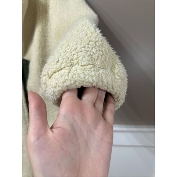 NWOT Free People Tessa Teddy Plush Sherpa Long Trench Coat Jacket Women's XS - Picture 3 of 10